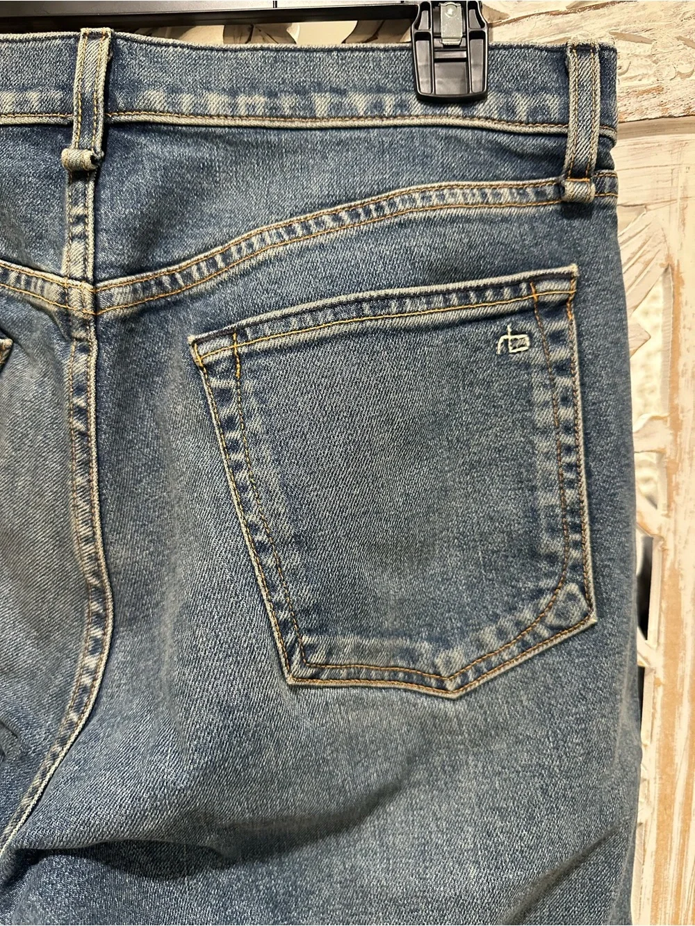 rag & bone Slim Men's Jeans in Faded Blue